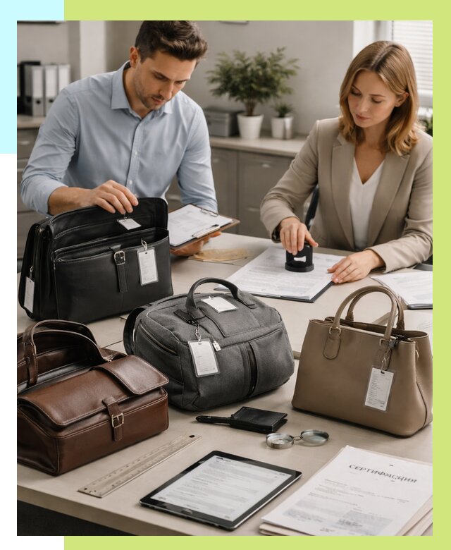 Сертификация сумок в Нижнем Тагиле от 7807 руб. | Алешин-Нжн