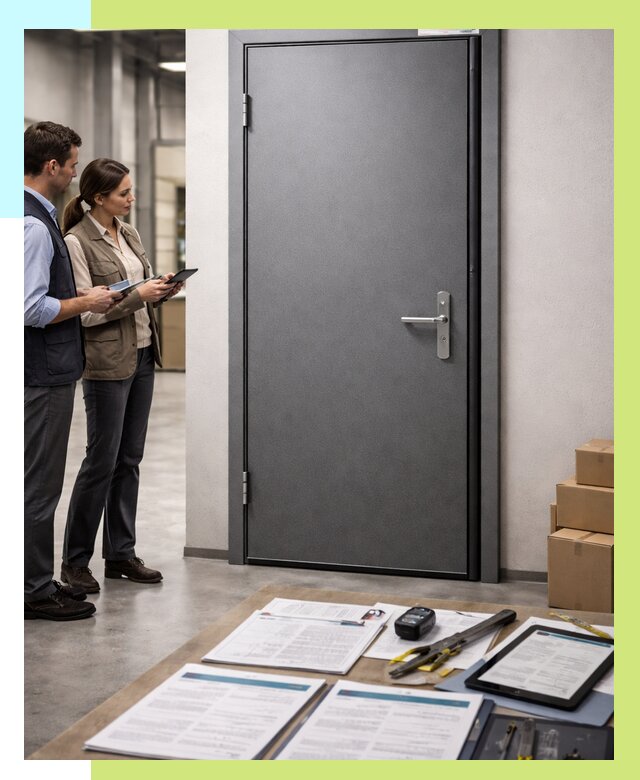 Сертификация противопожарных дверей в Нижнем Тагиле от 9368 р. | Алешин-Нжн