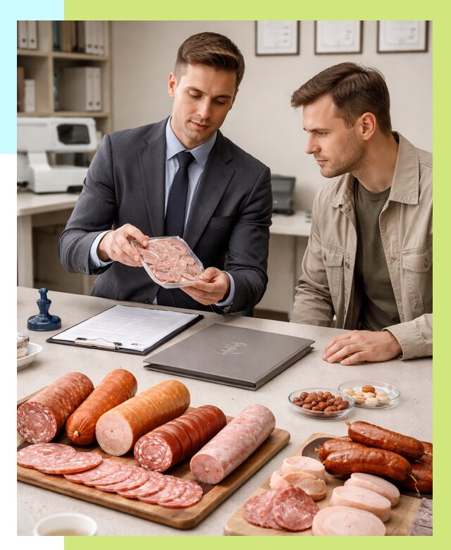 Сертификация колбасных изделий в Нижнем Тагиле от 7807 р. | Алешин-Нжн