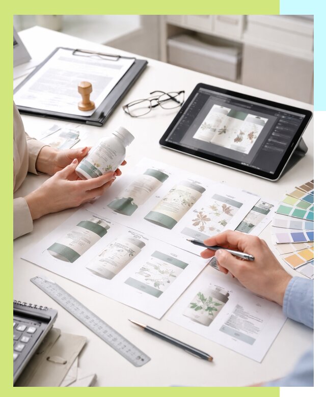 Профессиональная разработка дизайна и текста этикетки продукции в Нижнем Тагиле